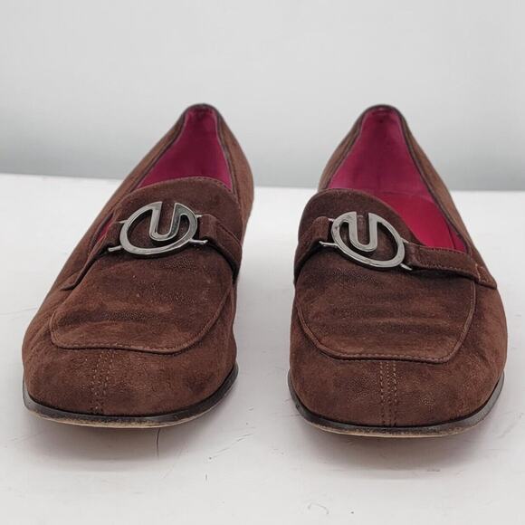 emanuel ungaro Vintage Size 6.5 Suede Y2K Loafers Slip On Shoes Round Toe - Picture 3 of 10